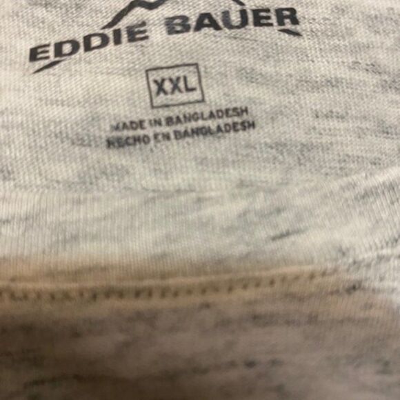 Eddie Bauer Gray/White T-shirt, size XXL - Picture 3 of 3